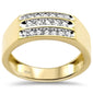 <span>DIAMOND  CLOSEOUT! </span> .53CT G SI 10K Yellow Gold Diamond Men's Band Ring Size 10