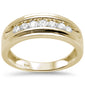 <span>DIAMOND  CLOSEOUT! </span>  .53ct G SI 10K Yellow Gold Diamond Men's Band Ring Size 10