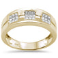 <span>DIAMOND  CLOSEOUT! </span> .23CT G SI 10K Yellow Gold Diamond Men's Band Ring Size 10