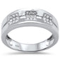 <span>DIAMOND  CLOSEOUT! </span> .23CT G SI 10K White Gold Diamond Men's Band Ring Size 10