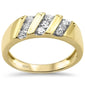 <span>DIAMOND  CLOSEOUT! </span> .52CT G SI 10K Yellow Gold Diamond Men's Band Ring Size 10