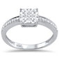 .18ct F SI 10K White Gold Diamond Engagement Ring Size 6.5