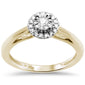 .19ct F SI 10K Yellow Gold Diamond Engagement Ring Size 6.5