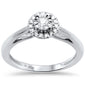 .19ct F SI 10K White Gold Diamond Engagement Ring Size 6.5