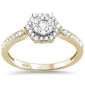 .38ct F SI 10K Yellow Gold Diamond Engagement Ring Size 6.5