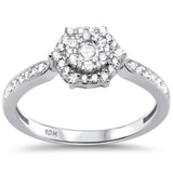 <span>DIAMOND CLOSEOUT! </span>.40ct F SI 10K White Gold Diamond Engagement Ring Size 6.5