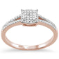 .31CT G SI 10KT Rose Gold Diamond Round Engagement Ring Size 6.5