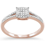 <span>DIAMOND CLOSEOUT! </span>.31CT G SI 10KT Rose Gold Diamond Round Engagement Ring Size 6.5