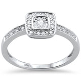 <span>DIAMOND CLOSEOUT! </span>.15ct G SI 10k White Gold Diamond Engagement Ring Size 6.5