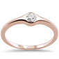 .14ct G SI 14k Rose GoldDiamond Solitaire Ring Size 6.5