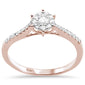 .27ct G SI 10K Rose Gold Diamond Engagement Ring Size 6.5