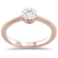 .23ct G SI 10k Rose Gold Diamond Engagement Ring Size 6.5