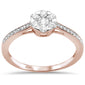 .39ct G SI 10k Rose Gold Diamond Engagement Ring Size 6.5