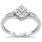 .22ct G SI 10k White Gold Diamond Engagement Ring Size 6.5
