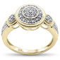 .19CT G SI 10K Yellow Gold Diamond Ladies Three Stone Engagement Ring Size 6.5