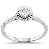<span>DIAMOND CLOSEOUT! </span>.20ct G SI 14K White Gold Diamond Engagement Ring Size 6.5