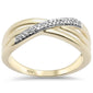 .11ct G SI 10K Yellow Gold Diamond Fashion Ring Size 6.5