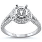 <span>DIAMOND CLOSEOUT! </span>.64cts G SI 14K White gold Semi-Mount Diamond Ring Size 6.5