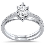 <span>DIAMOND CLOSEOUT! </span>.25CT G SI 14KT White Gold Diamond Marquise Shape Brial Set Size 6.5