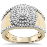 <span>DIAMOND CLOSEOUT! </span> .96CT G SI 10KT Yellow Gold Diamond Men's Ring Size 10