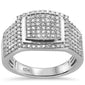 <span style="color:purple">SPECIAL!</span> 1.04ct G SI 10K White Gold Diamond Men's Ring Size 10
