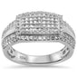 <span>DIAMOND  CLOSEOUT! </span>  .87ct G SI 10K White Gold Diamond Men's Ring Size 10