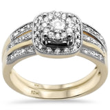 .51CT G SI 10K Yellow Gold Diamond Engagement Ring Bridal Set Size 6.5