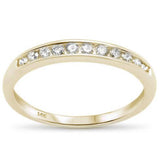 .26ct 14k Yellow Gold Round Diamond Channel Set Wedding Band Ring