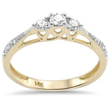<span>DIAMOND CLOSEOUT! </span>.25ct F SI 14KT Yellow Gold Diamond Engagement Ring Size 6.5