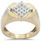 <span>DIAMOND  CLOSEOUT! </span> .20ct F SI 10K Yellow Gold Diamond Men's Band Ring Size 10