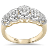 <span>DIAMOND CLOSEOUT! </span>.50ct F SI 10K Yellow Gold Diamond Engagement Ring Size 6.5
