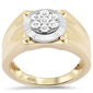 <span>DIAMOND  CLOSEOUT! </span> .05ct F SI 10K Yellow Gold Diamond Men's Band Ring Size 10
