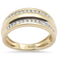 <span>DIAMOND  CLOSEOUT! </span> .48ct F SI 10K Yellow Gold Diamond Men's Band Ring Size 10