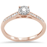 <span>DIAMOND CLOSEOUT! </span>.24ct G SI 14K Rose Gold Diamond Wedding Ring Size 6.5