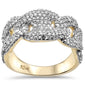 <span>DIAMOND  CLOSEOUT! </span> 1.24ct G SI 10K Yellow Gold Diamond Mariner Link Men's Ring Size 10