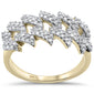 <span>DIAMOND  CLOSEOUT! </span> .71ct G SI 10K Yellow Gold Diamond Men's Micro Pave Cuban Link Ring Size 10