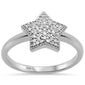 .16ct G SI 10K White Gold Diamond Star Ring Size 6.5