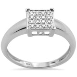 <span>DIAMOND CLOSEOUT! </span>.09ct G SI 10K White Gold Diamond Engagement Solitaire Ring Size 6.5