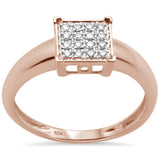<span>DIAMOND CLOSEOUT! </span>.09ct G SI 10K Rose Gold Diamond Engagement Solitaire Ring Size 6.5