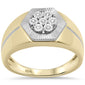 <span>DIAMOND  CLOSEOUT! </span> .05ct G SI 10K Yellow Gold Diamond Men's Band Ring Size 10