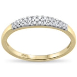 <span>DIAMOND CLOSEOUT! </span>.15ct G SI 10K Yellow Gold Ladies Diamond Band Ring Size 6.5