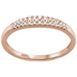 .13ct G SI 10K Rose Gold Ladies Diamond Band Ring Size 6.5