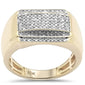 <span>DIAMOND  CLOSEOUT! </span> .59ct G SI 10K Yellow Gold Diamond Men's Ring Size 10
