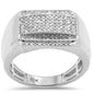 <span>DIAMOND  CLOSEOUT! </span>.55ct G SI 10K White Gold Diamond Men's Ring Size 10