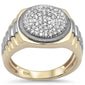 <span>DIAMOND  CLOSEOUT! </span> .48ct G SI 10K Yellow Gold Diamond Men's Ring Size 10