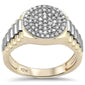 <span>DIAMOND  CLOSEOUT! </span>  .49ct G SI 10K Yellow Gold Diamond Men's Ring Size 10