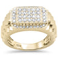 <span>DIAMOND  CLOSEOUT! </span>  .98ct G SI 10K Yellow Gold Diamond Men's Ring Size 10