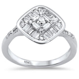 <span>DIAMOND CLOSEOUT! </span>.48ct G SI 10K White Gold Diamond Engagement Ring Size 6.5