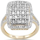 <span>DIAMOND CLOSEOUT! </span>.97ct G SI 10K Yellow Gold Diamond Engagement Ring Size 6.5