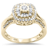 <span>¡LIQUIDACIÓN DE DIAMANTES! </span> Anillo de compromiso de oro amarillo de 10K con diamante de .48ct G SI, talla 6.5